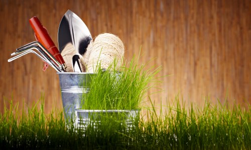 Healthy soil being fertilized in a Teddington garden